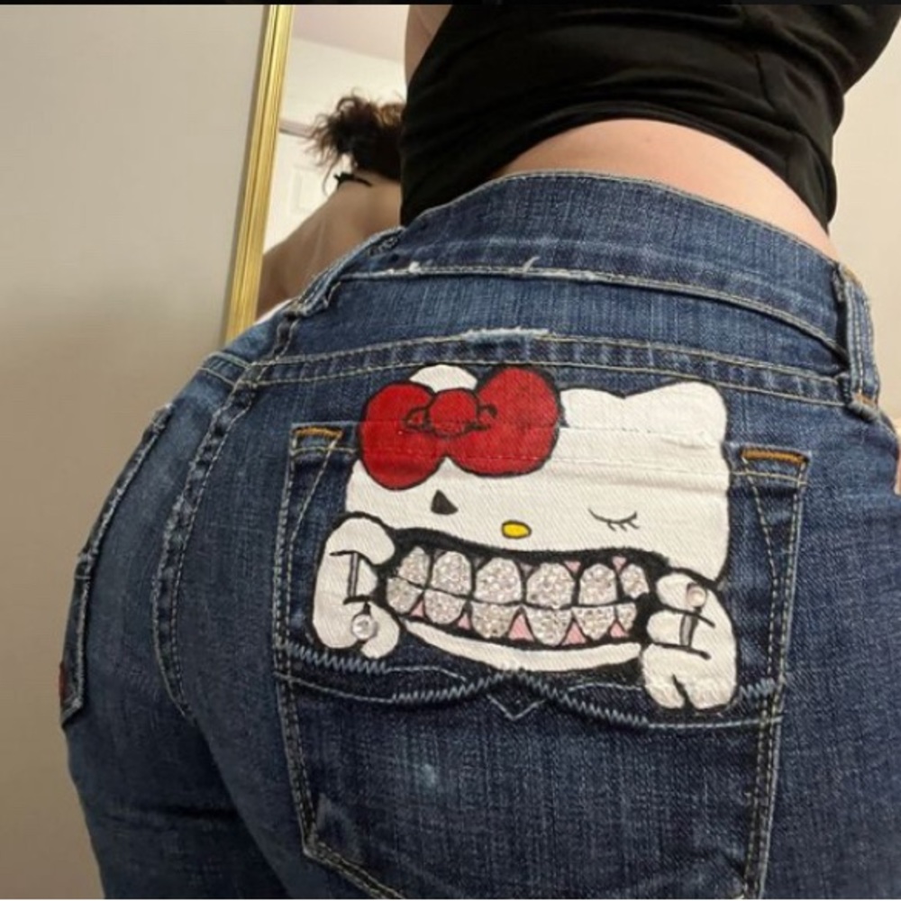 Hello kitty custom pants